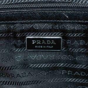 PRADA 三角プレート トライアングルロゴ ビジネスバッグ ブリーフケース ハンドバッグ レザー 黒 ブラック /AN12