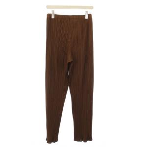 PLEATS PLEASE ISSEY MIYAKE イッセイミヤケ イージーパンツ プリーツ 4 ブラウン PP63-JF402