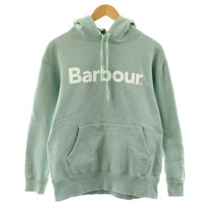 Long Sleeve Parka パーカー プルオーバー 長袖 スウェット地 ロゴ S ミントグリーン