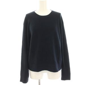 24AW STAPLE COTTON WIDE SLV CREW ニット セーター S 紺 ネイビー リブ