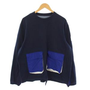 Tシャツ カットソー 長袖 クルーネック M 紺 /BM