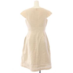 TOCCA 24SS FIORE ドレス ワンピース 半袖 ひざ丈 0 ベージュ OPTOBS0245 /TK