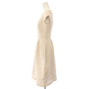 TOCCA 24SS FIORE ドレス ワンピース 半袖 ひざ丈 0 ベージュ OPTOBS0245 /TK
