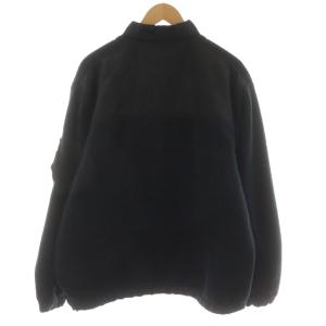 COMME des GARCONS HOMME AD2021 エステルボアフリース×エステルタフタジャケット L ブラック グリーン