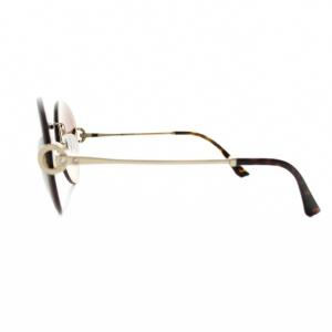 BVLGARI サングラス 眼鏡 アイウェア リムレス 茶 ブラウン 6091-B 278/13 /KU