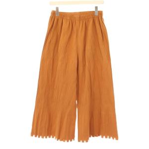 MELLOW FRINGE PLEATS ブラウン MI52KF247