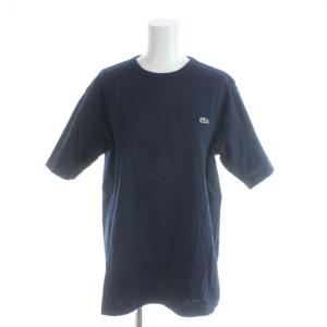 Tシャツ S 紺 ネイビー 半袖 ラウンドネック ロゴ刺繍 TH532LJ /AP