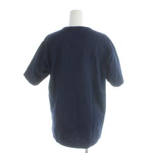 LACOSTE Tシャツ S 紺 ネイビー 半袖 ラウンドネック ロゴ刺繍 TH532LJ /AP