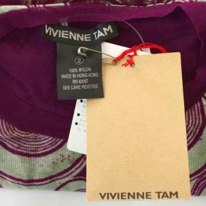 VIVIENNE TAM  メッシュ ノースリーブ カットソー タンクトップ 2 紫 パープル /G