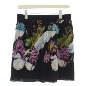 スカート メッシュ 花柄 ミニスカート 1 黒 ブラック 015-220703 /G