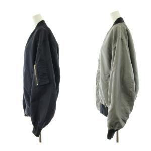 JOURNAL STANDARD 23SS リバーシブルMA-1 ブルゾン ジップアップ 紺 ネイビー グレー 23011400800010