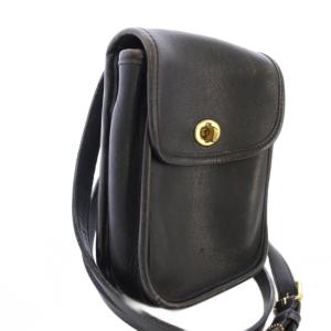 COACH オールドコーチ ショルダーバッグ ポシエット レザー 黒 9978 /TK