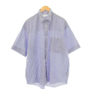BROAD STRIPE S/S OVERSIZED REGULAR COLLAR SHIRT