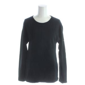 Tシャツ カットソー 長袖 綿 S 黒 ブラック /AP