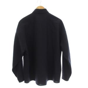 MARNI 22AW ウールトロピカルシャツ 44 ネイビー CUMU0061A1