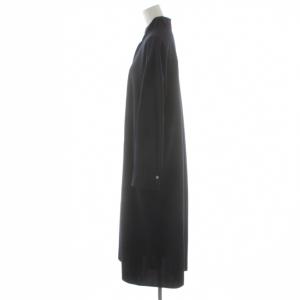 L'EQUIPE YOSHIE INABA 23SS シャツワンピース 長袖 ロング 38 紺 ネイビー B5531FOP005 /AN7