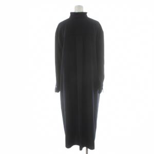 L'EQUIPE YOSHIE INABA 23SS シャツワンピース 長袖 ロング 38 紺 ネイビー B5531FOP005 /AN7