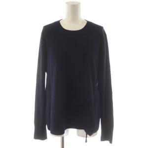 ニット セーター 長袖 カシミヤ M 紺 ネイビー 987-66031 /AN12