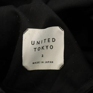 UNITED TOKYO UNITEDTOKYO ハイカウントワイド2タックスラックス パンツ 2 黒 ブラック 407340002 /AN7