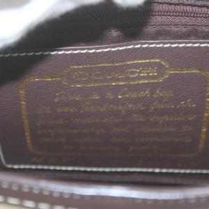 COACH シグネチャー ハンドバッグ ショルダーバッグ レザー ベージュ 茶 ブラウン 10124 /AN50