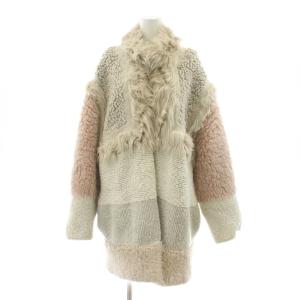 FUR FREE FUR ニットジャケット 38 ベージュ 521653