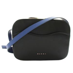 Shell Leather Shoulder Bag ブラック