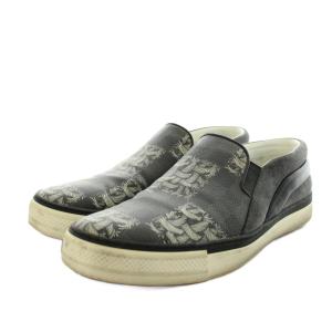 LOUIS VUITTON Christopher Nemeth スリッポン 6.5 グレー MS0155
