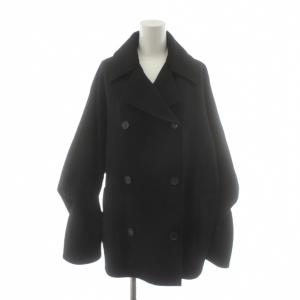 24AW ウールカシミアショートコート 34 ブラック S359Y01XCR