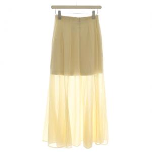 CLANE SHEER FLARE MERMAID SKIRT メッシュ シアー スカート ロング 0 アイボリー