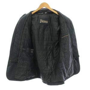 HERNO 中綿 ジャケット ライナー付き ジップアップ アウター 46 ネイビー GA0064U /YM