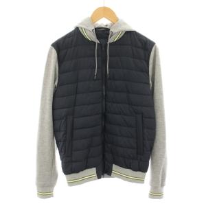 コンビダウンブルゾン 46 グレー ネイビー PC0063U