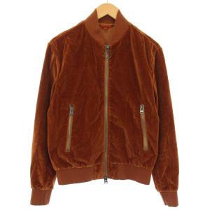 ジャケット ブルゾン ジップアップ ベロア 46 茶 AI18BUCSU19882458 /TK
