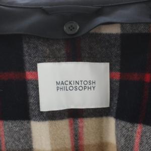 MACKINTOSH PHILOSOPHY MACKINTOSHPHILOSOPHY ステンカラーコート ロング丈 アウター 40 紺 ネイビー H1C11-408-29 /AN63