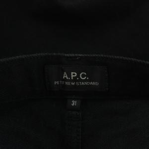 A.P.C. デニムパンツ ジーンズ ジーパン Gパン ボタンフライ 31 黒 ブラック /AN42
