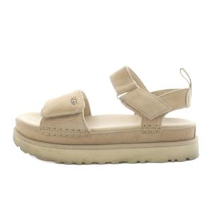 UGG australia ゴールデンスター Goldenstar サンダル ストラップ 24.0cm ベージュ 1136783 /AN80