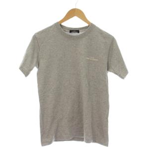 2019年 Tシャツ F グレー 無地 ラウンドネック 半袖 /JP