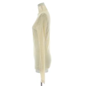 JIL SANDER カットソー 32 アイボリー 長袖 タートルネック 畝編み KK JW NS 0033 /GG