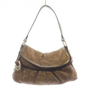 FENDI ショルダーバッグ ムートン ゴールドカラー 8BR445
