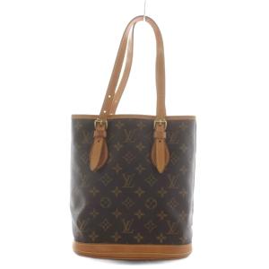 LOUIS VUITTON バケットPM ハンドバッグ ブラウン M42238
