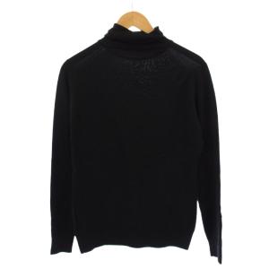 JOHN SMEDLEY ニット セーター 長袖 タートルネック 薄手 ウール L 黒 /BM