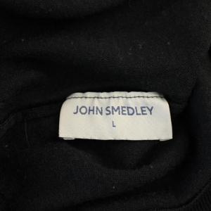 JOHN SMEDLEY ニット セーター 長袖 タートルネック 薄手 ウール L 黒 /BM