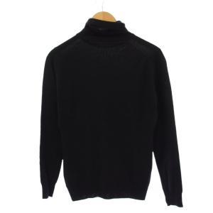 JOHN SMEDLEY ニット セーター 長袖 タートルネック 薄手 ウール L 黒 /BM