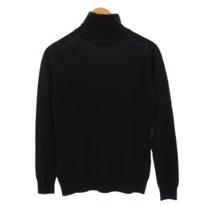 JOHN SMEDLEY ニット セーター 長袖 タートルネック 薄手 ウール L 黒 /BM