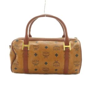 MCM ハンドバッグ モノグラム柄 茶 /MI