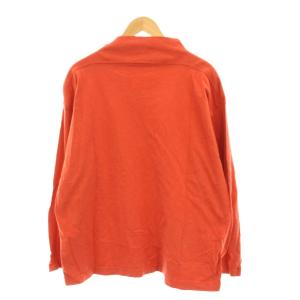 45R ハイネック Tシャツ カットソー ロンT 長袖 赤 /YM