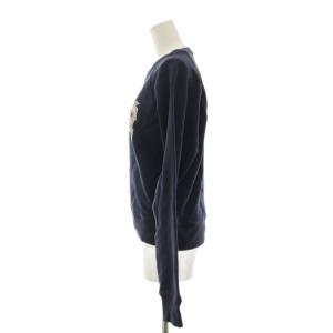 Maison Kitsuné スウェット トレーナー 長袖 ロゴ XS 紺 LW00301KM0001 /KH