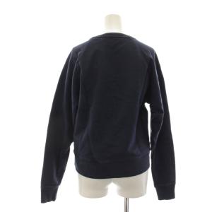 Maison Kitsuné スウェット トレーナー 長袖 ロゴ XS 紺 LW00301KM0001 /KH