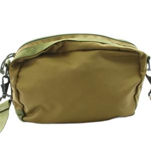 BRIEFING ZIP LINER COMBI ショルダーバッグ ポーチ 迷彩柄 カモフラ ナイロン カーキ /KU