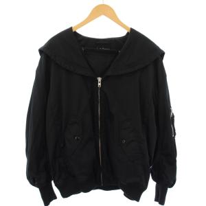 SAILOR MA-1 セーラーカラー ブルゾン 中綿ジャケット ジップアップ アウター 2 黒 1199102