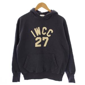 プルオーバー パーカー スウェット トレーナー 長袖 プリント 42 紺 IWCC27 /BM